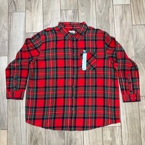 Magellan Outdoors Canyon Creek Flannel Shirt 3XL Royal Stewart Plaid Men's NWT